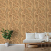 Panneaux géométriques 3D d’aspect bois pour les murs de la pièce