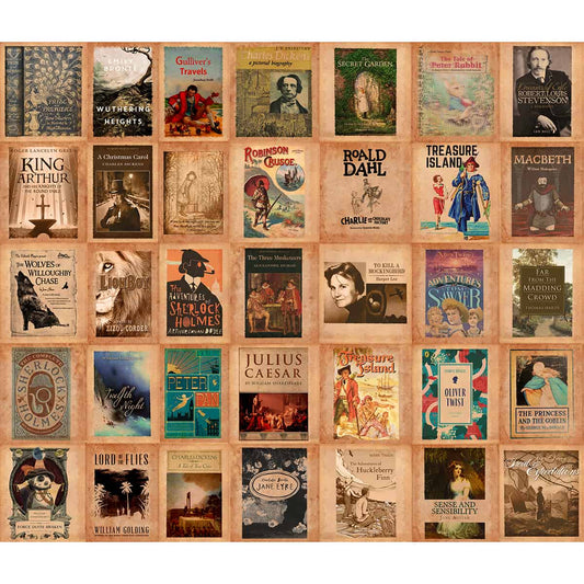 A love of Reading, Vintage Books Wallpaper, Customised
