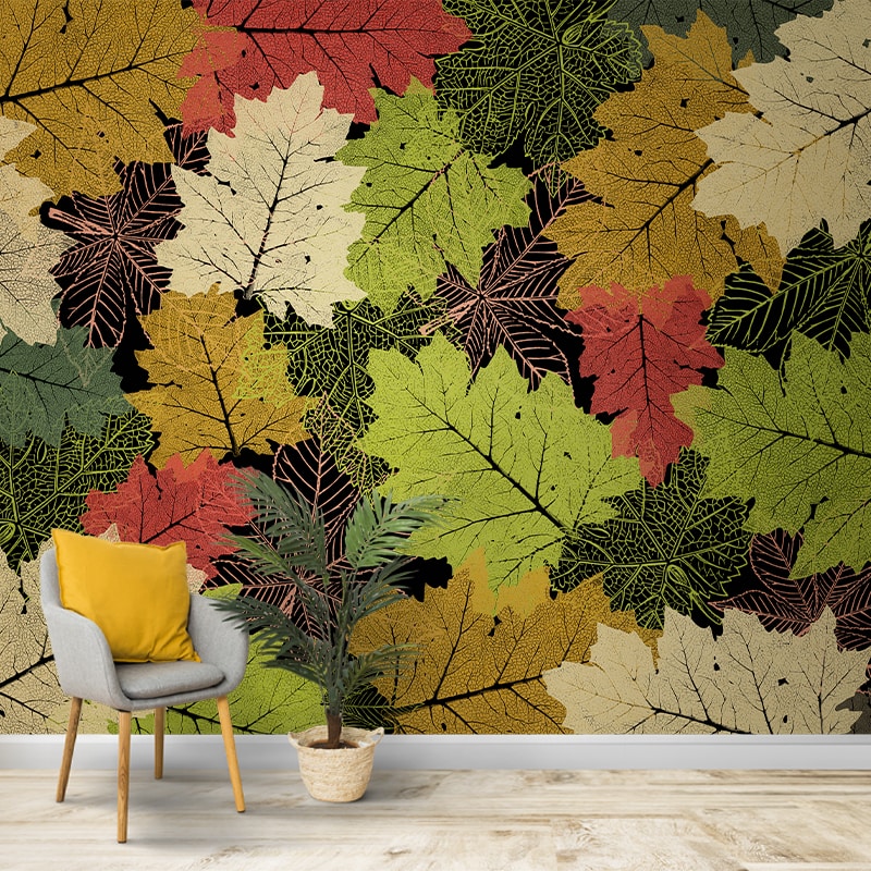 Jess Art Decoration 3D Tropical Green Plant Leaf Wallpaper Wall Murals  India | Ubuy