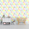 Pastellfarbenes Dreieck, Kinderzimmer-Tapete