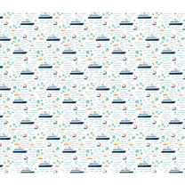 Cruise Boat Nautical Design Kids Wallpaper, Customised
