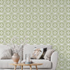 Green Diamond Pattern Wallpaper