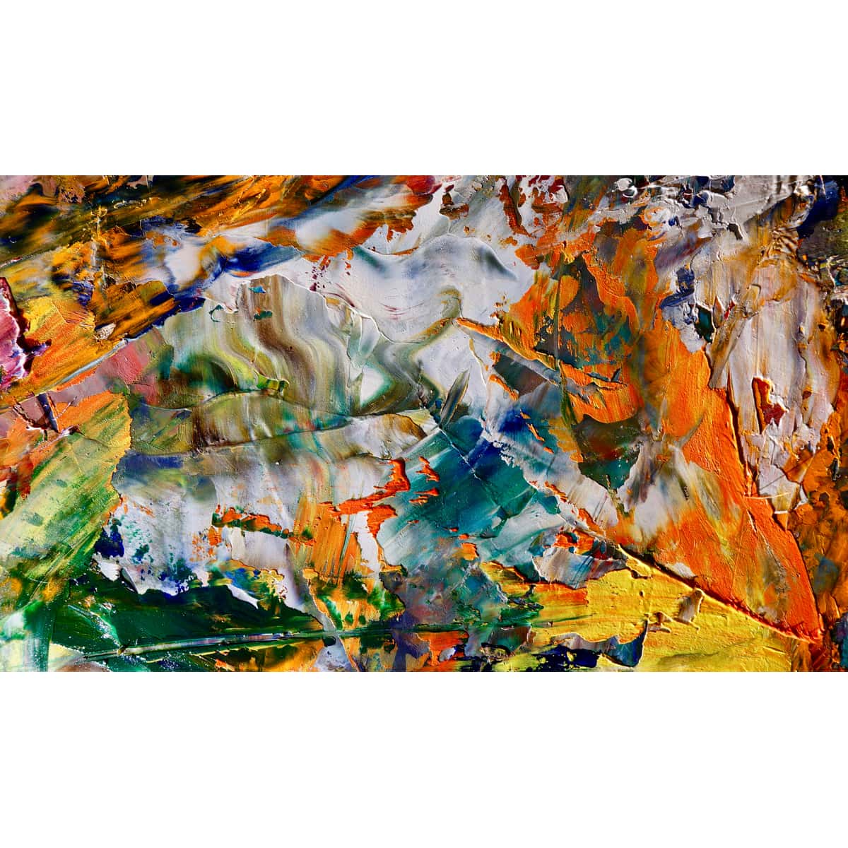 Palette Knife Effect Abstract Wallpaper for Walls