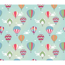 Colorful Parachutes for Kids Bedroom Wallpaper, Customised