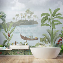 Tropical Trees Wallpaper for Rooms, Customised