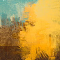 Yellow and Green Abstract Look Wallpaper for Walls, Customised