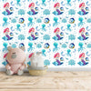 Little Mermaid, Blue Octopus, Fish Wallpaper