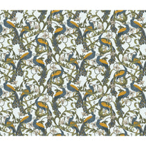 Seamless Tropical Pattern with Peacocks Customised Wallpaper.
