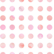 Pink Polka Dots, Girl Bedroom Wallpaper, Customised