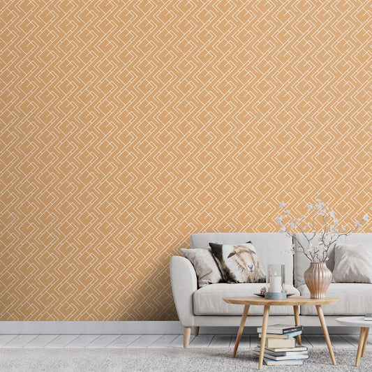 Premium Geometric Pattern Design Wallpaper , Customized