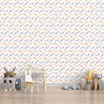 Pastel Polka Dots Design Wallpaper for Kids Room, Customised