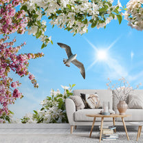 Natural Scenery Wallpaper for Room Ceiling and Walls