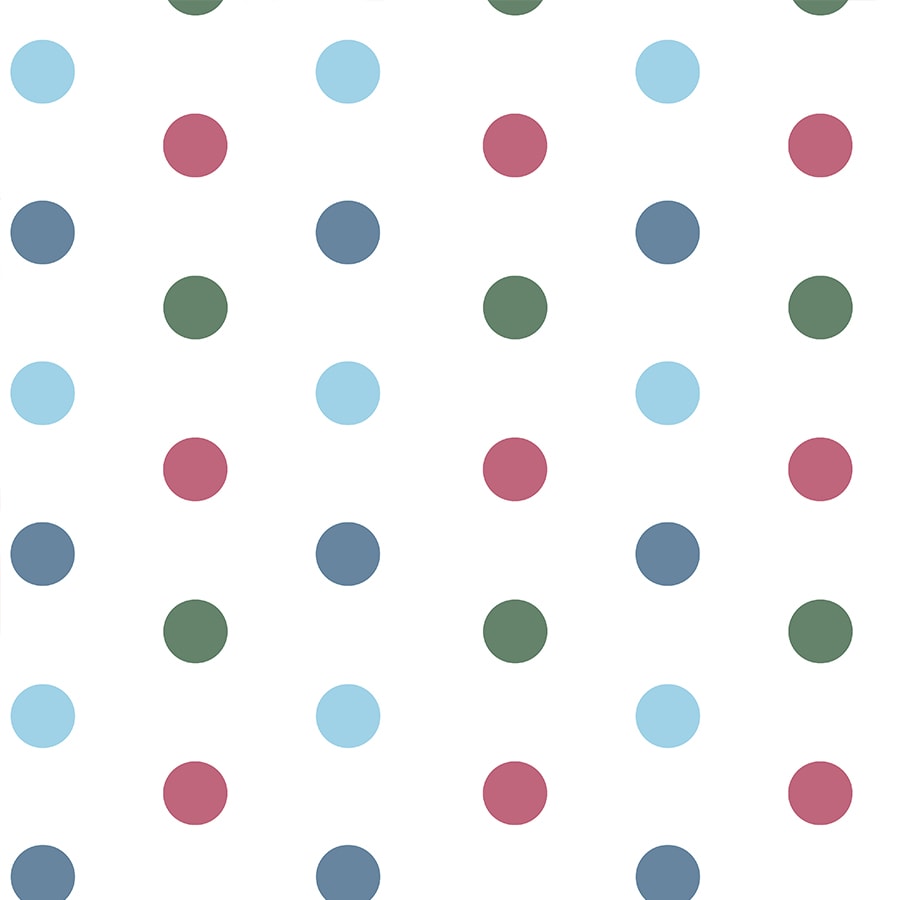 Multicolor Polka Dots Pattern Design Wallpaper for Kids Room Walls