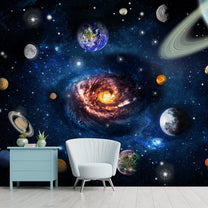 Space Wallpaper for Room Ceilings, Galaxy Theme