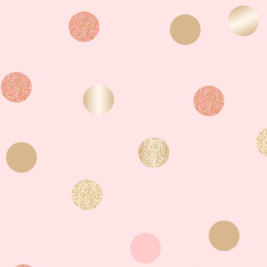 Pink and Golden Polka Dots, Pink Girls Wallpaper | lifencolors – Life n ...