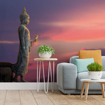 Standing Buddha Wallpaper for Walls, Customized Wallpaper