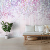 Papier peint à thème floral rose pour murs