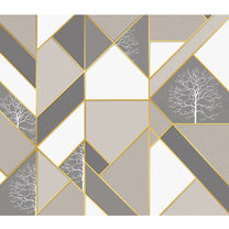 Gold Stripes with Textured Colors Design Wallpaper, Customised 