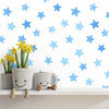 Pastellblaue Sterne für Kinderzimmer-Hintergrundbilder