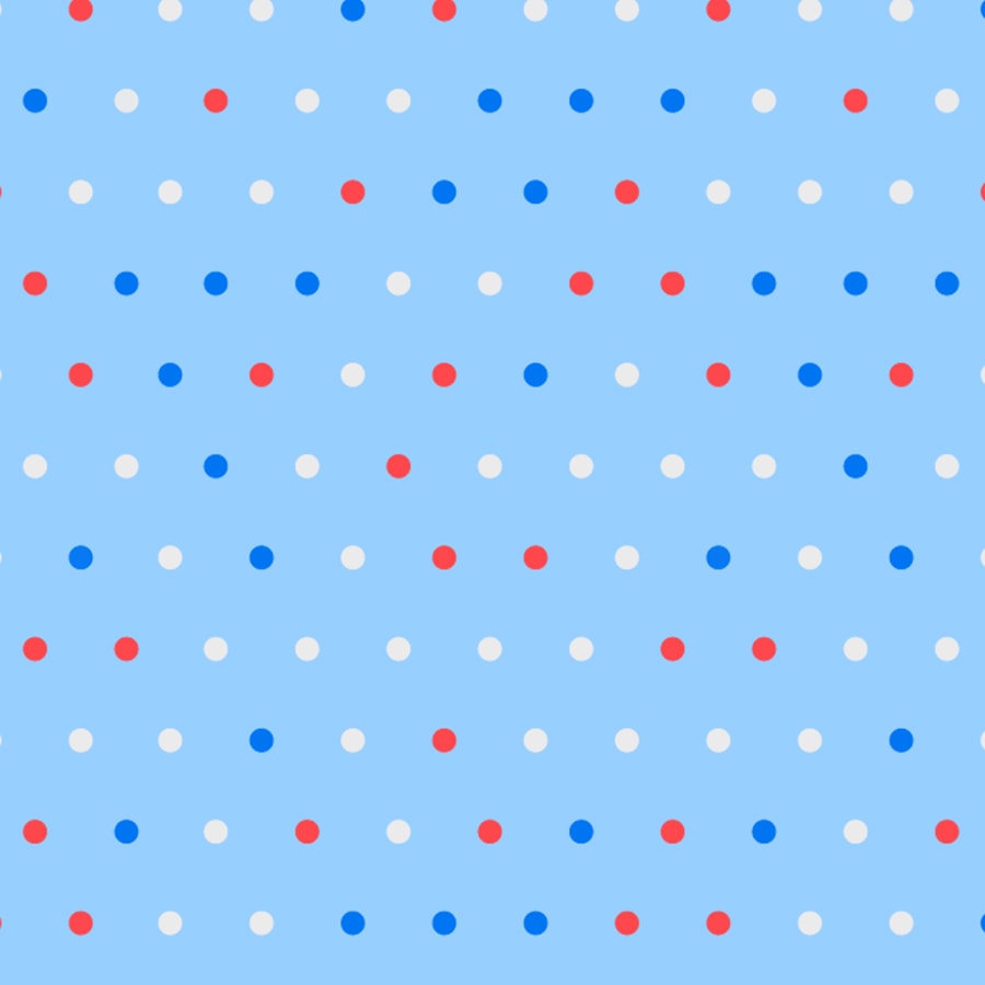 Red, White and Blue Polka Dots in Blue Background, Boys Wallpapers