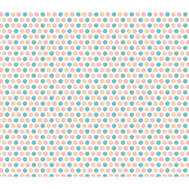 Orange & Pink Polka Dots Pattern Design Wallpaper for Kids Room