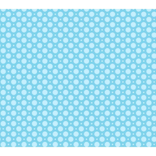 Blue Polka Dots Wallpaper for Kids Room, Customised Design