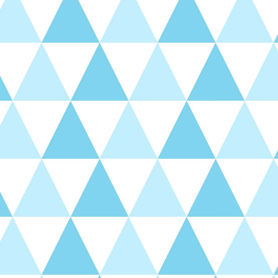 Blue Triangle Pattern Design Wallpaper for Kids Room