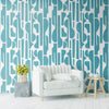 Blue Abstract Wallpaper Design for Rooms