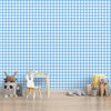 Blue Check Pattern Wallpaper for Boys