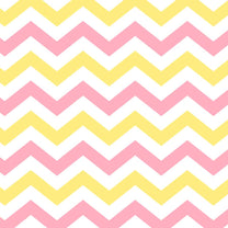 Pink & Yellow Chevron Stripe Design Wallpaper for Kids Room