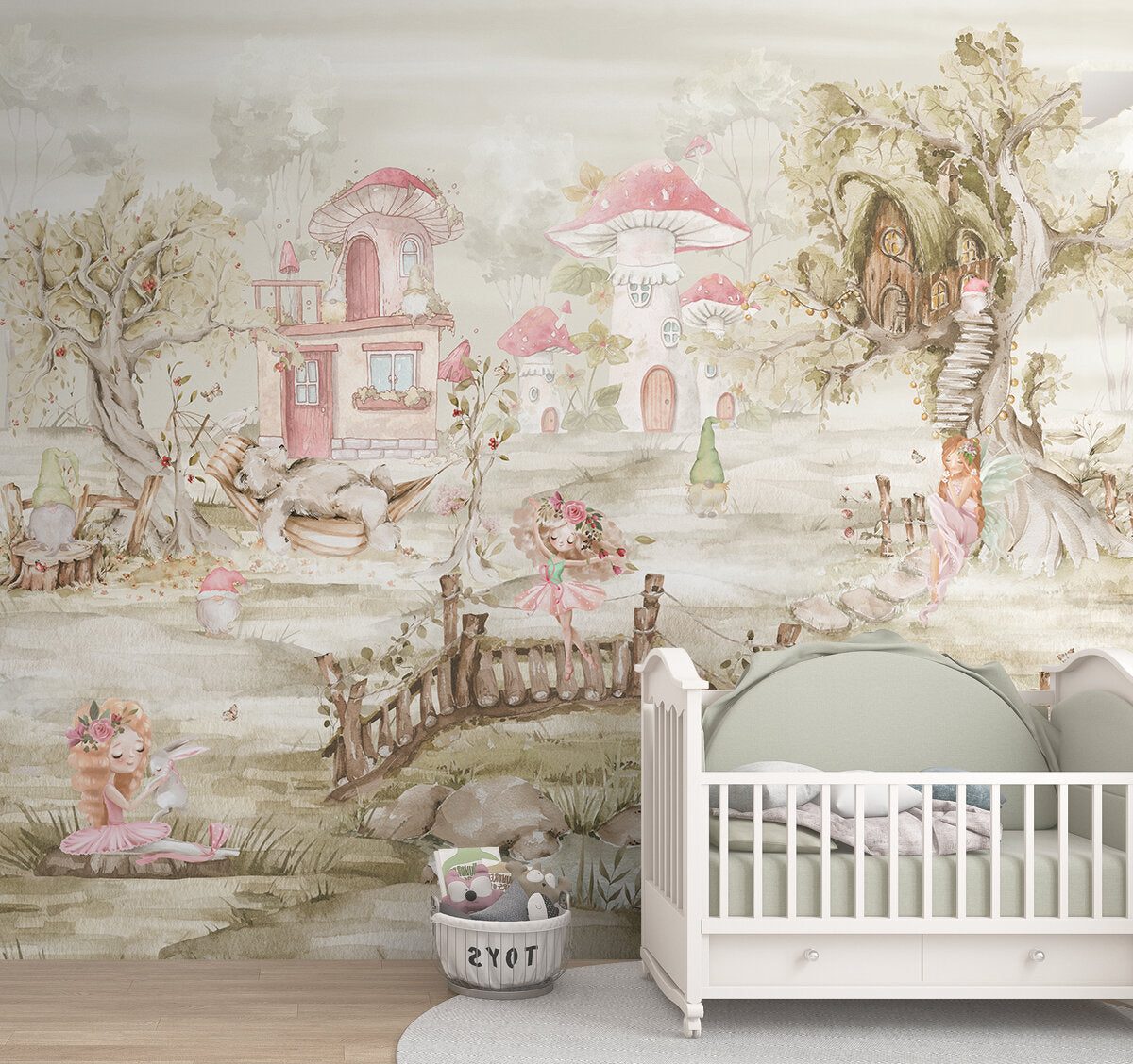 Fairyland Dreams Girls' Room Wallpaper Life n Colors