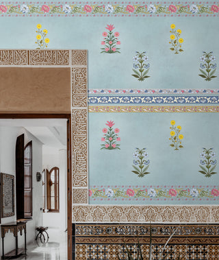 Buy Indian Motif Room Wallpaper, Sharmana Design - Life n Colors